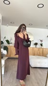 Mürdüm Gömlekli Elbise Takım
