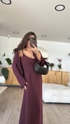 Mürdüm Gömlekli Elbise Takım