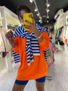 Neon Turuncu Oversize Sweat