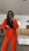 Orange Önü Fermuarlı Krinkıl Takım 