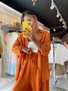 Orange Oversize Gömlek