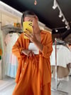 Orange Oversize Gömlek