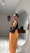 Orange Paça Pileli Beli Bağcıklı Pantolon