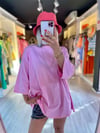 Pembe Arkası Yazılı Tshirt