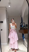 Pembe Bağlama Detaylı Etek Görünümlü Pantolon
