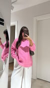 Pembe Bisiklet Yaka Marka Model Sakallı Kazak