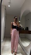 Pembe Cep Detaylı Şalvar Pantolon
