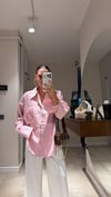 Pembe Cep Nakış Detaylı Gömlek