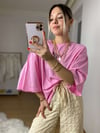 Pembe Fare Figürlü Tisort