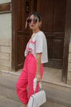 Pembe İplikli Tshirt