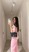 Pembe Kare Cep Detaylı Kesik Paça Marka Model Jean