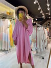 Pembe Keten Elbise/Kimono