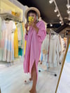 Pembe Keten Elbise/Kimono
