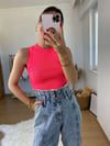 Pembe Neon Çelik Triko