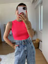 Pembe Neon Çelik Triko