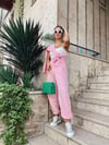 Pembe Paça Lastikli Eşofman 