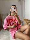 Pembe PembePanter Baskılı Tshirt