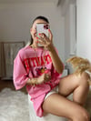 Pembe PembePanter Baskılı Tshirt