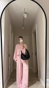 Pembe Yarasa Kol Detaylı Pantolon Takım