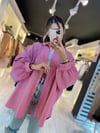 Pembe Yarasa Kol Gömlek 