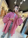 Pembe Yarasa Kol Gömlek 