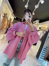Pembe Yarasa Kol Gömlek 