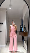 Pembe Yelekli Pantolon Takım