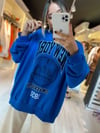 Saks Mavi Newyork Yazılı Sweat