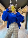 Saks Mavi Oversize Kazak 