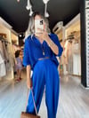 Saks Mavi Polo Yaka Merserize