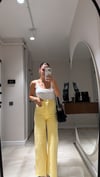 Sarı Ön Kare Cep Detaylı Midi Boy Marka Model Jean