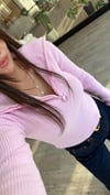 Şeker Pembe Yarım Fermuarlı Fitilli Dilvin Kazak 