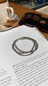 Silver Beyaz Taşlı 3lü Lastilkli Bileklik