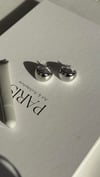 Silver Oval Küçük Bombeli Küpe