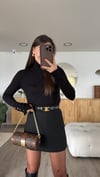 Siyah Balıkçı Yaka Marka Model Basic Kazak 