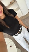 Siyah Sıfır Kol Basic Dilvin Crop Bluz