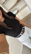 Siyah Sıfır Kol Basic Dilvin Crop Bluz