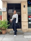 Siyah Beli Lastikli Krep Kumaş Palazzo Pantolon