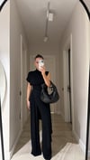 Siyah Beli Lastikli Marka Model Basic Pantolon