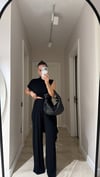 Siyah Beli Lastikli Marka Model Basic Pantolon