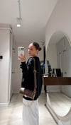 Siyah Bisiklet Yaka İnce Sweatshirt