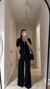 Siyah Çift Fermuarlı Marka Model Triko Takım