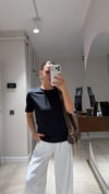 Siyah Dar Kesim Basic Ravi Tshirt