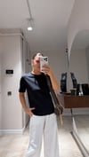 Siyah Dar Kesim Basic Ravi Tshirt