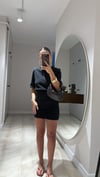 Siyah Drapeli Mini Etek 