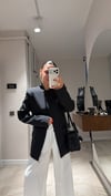 Siyah Hakim Yaka Tek Düğmeli Blazer Ceket