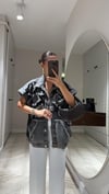 Siyah Jean Detaylı File Yelek 