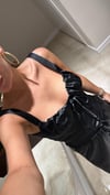 Siyah Kalın Askılı Saten Crop Bluz