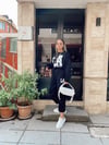 Siyah LA Baskılı Sweat Takım