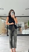 Siyah Leopar Desen Bilek Boy Marka Model Jean 